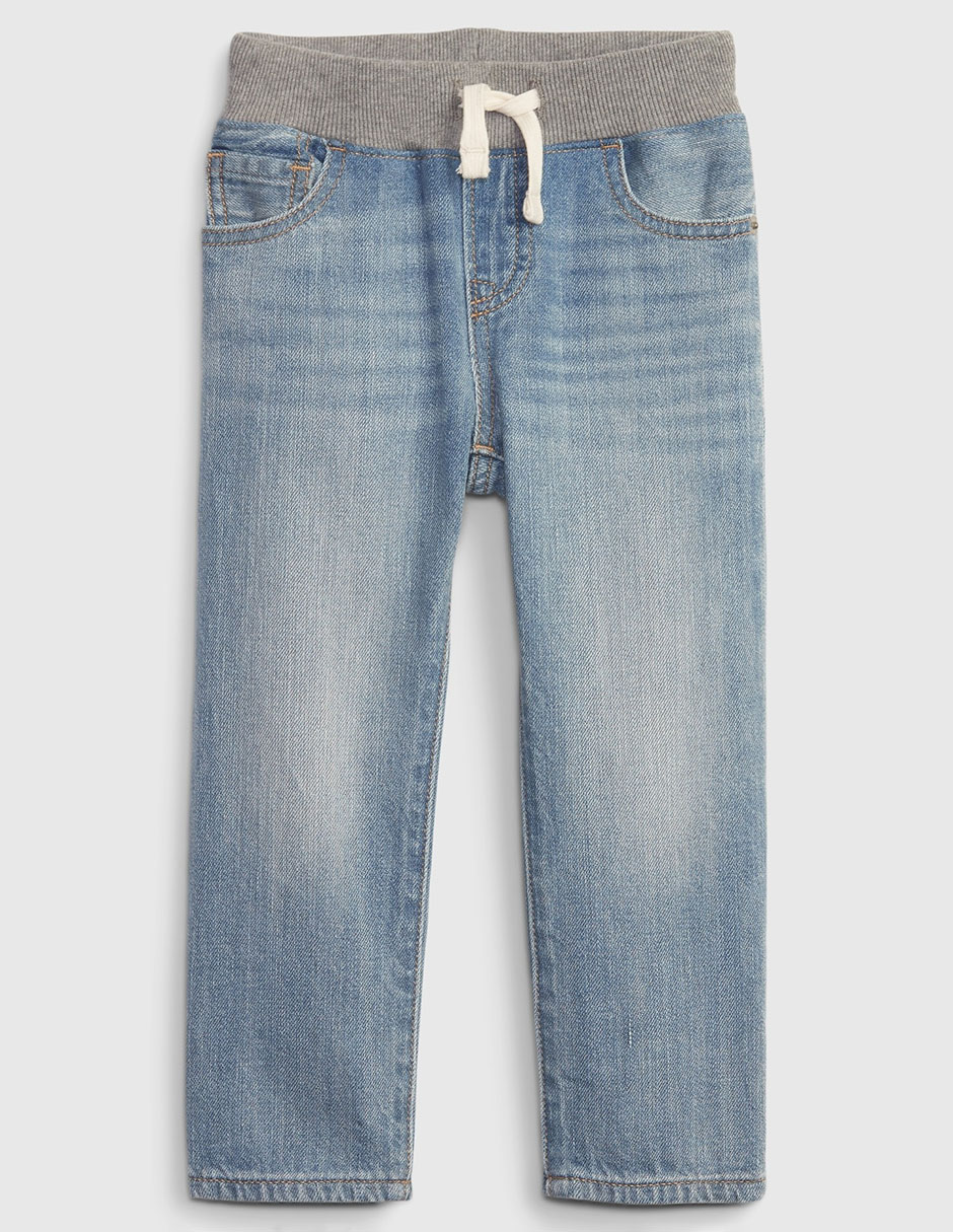 Jeans jogger slim deslavado para niño Jeans jogger slim deslavado para niño