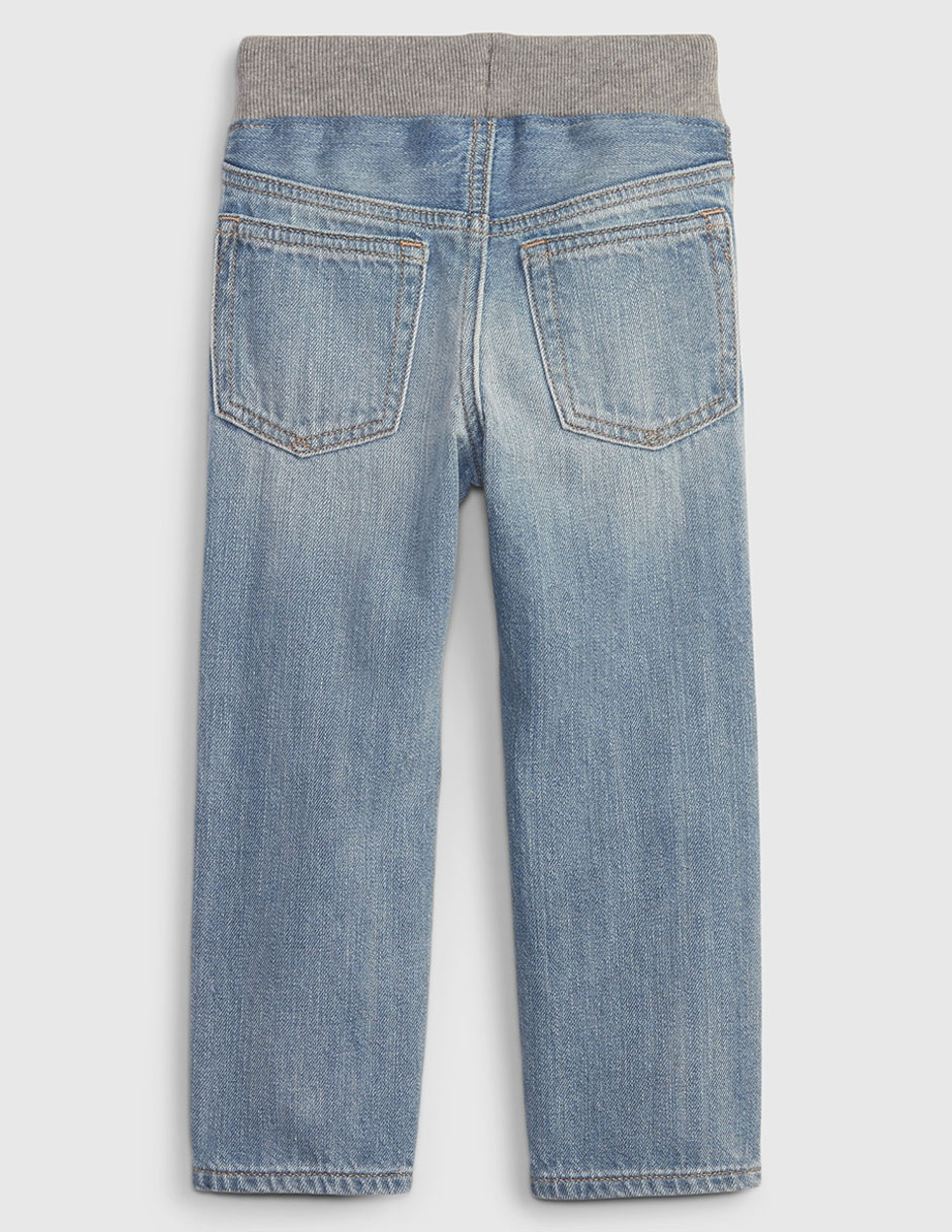 Jeans jogger slim deslavado para niño 2