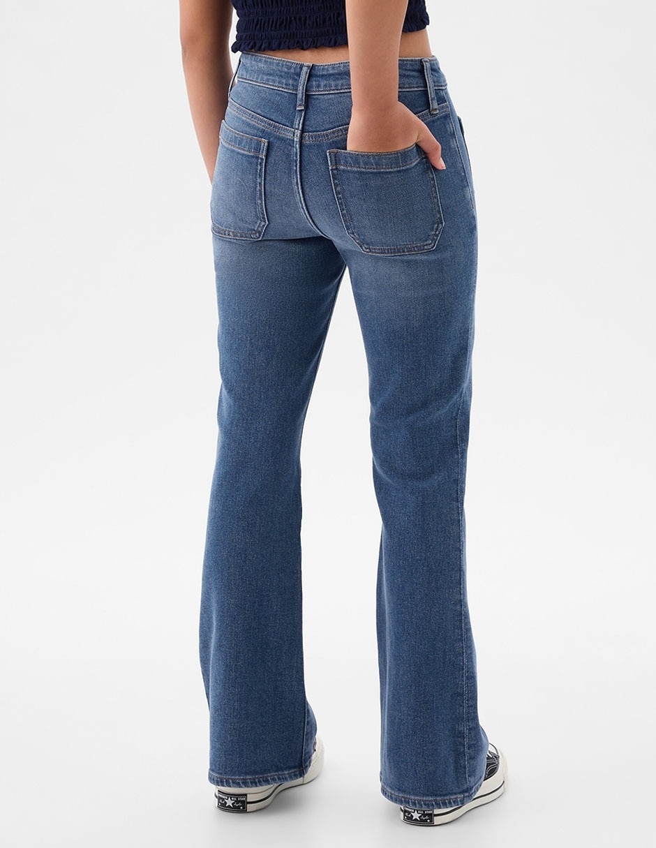 Jeans carpenter straight deslavado para niña 2