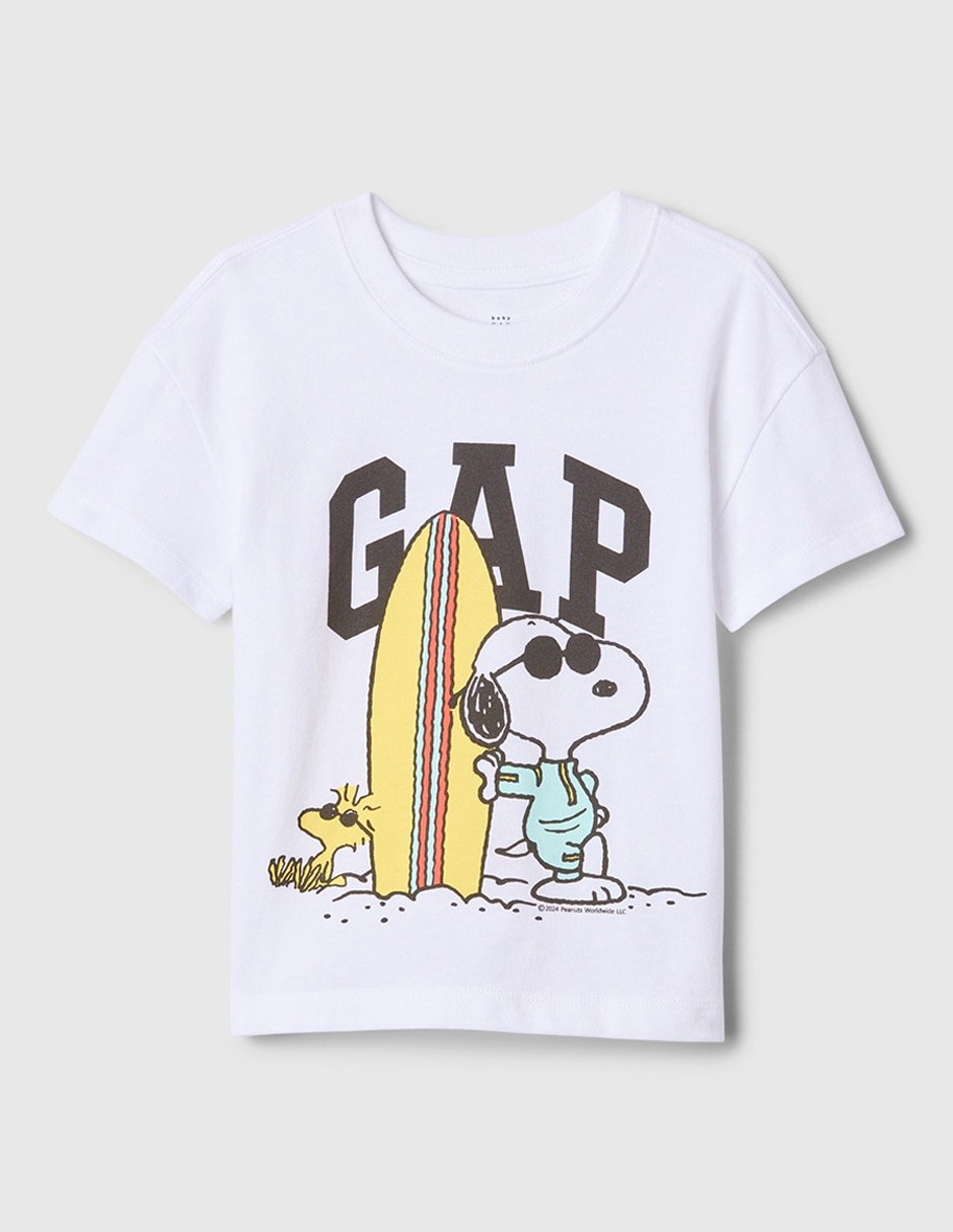 Playera Snoopy manga corta para nino