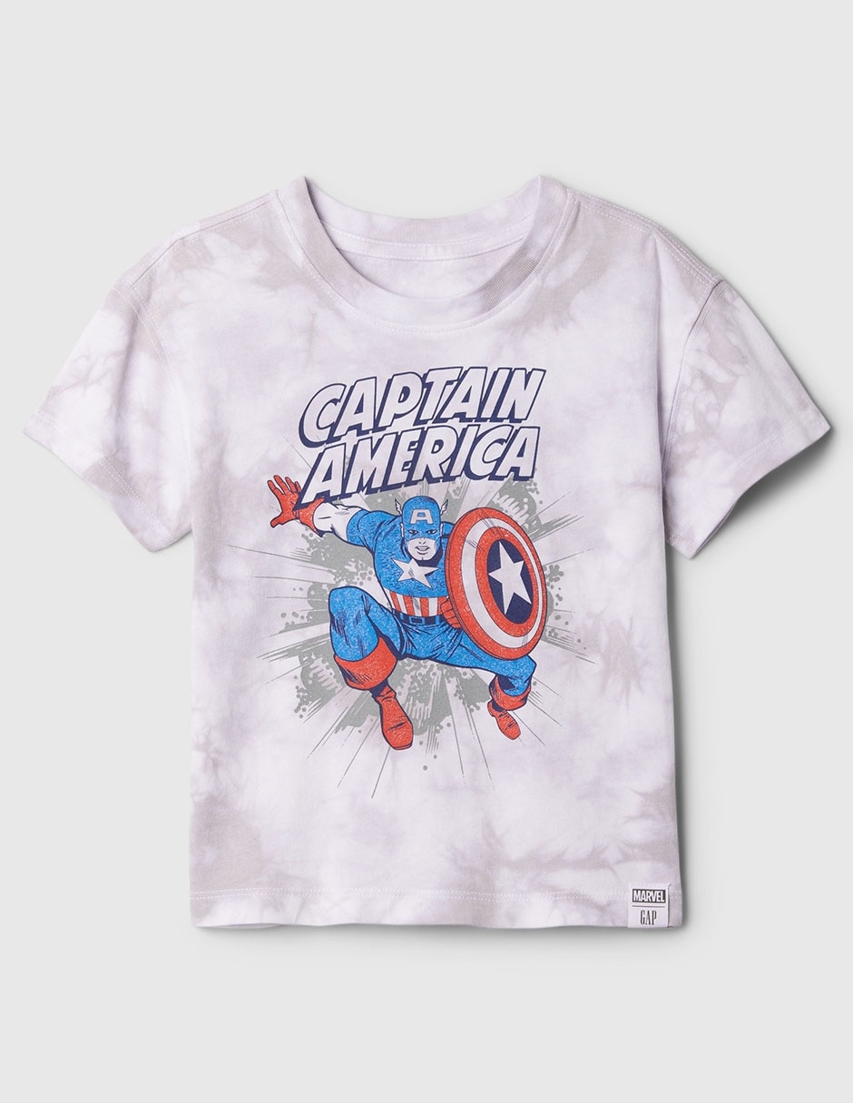 Camisa de capitan america para niño fashion