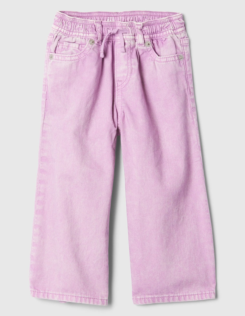 Jeans amplio deslavado para niña Jeans amplio deslavado para niña