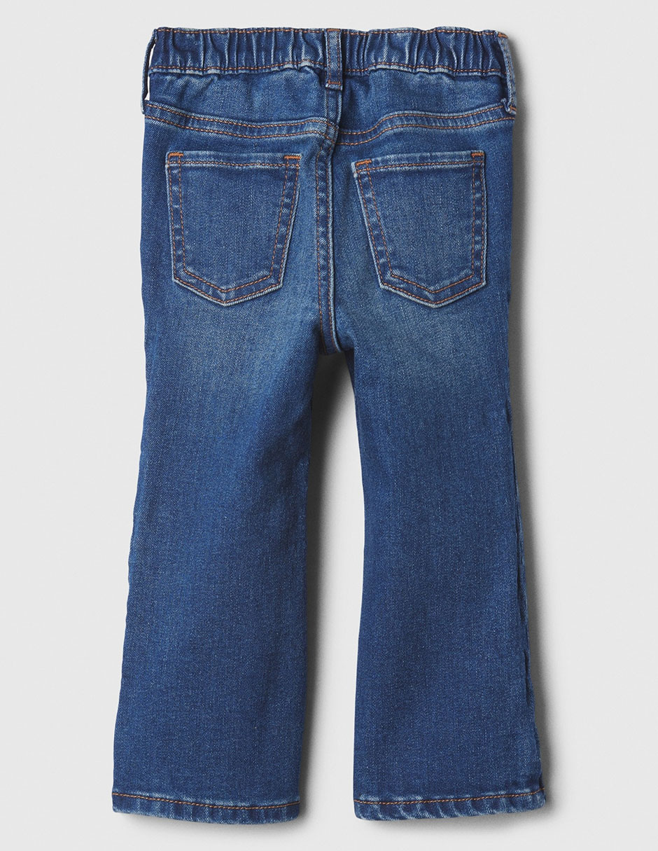 Jeans flare lavado medio para niña 2