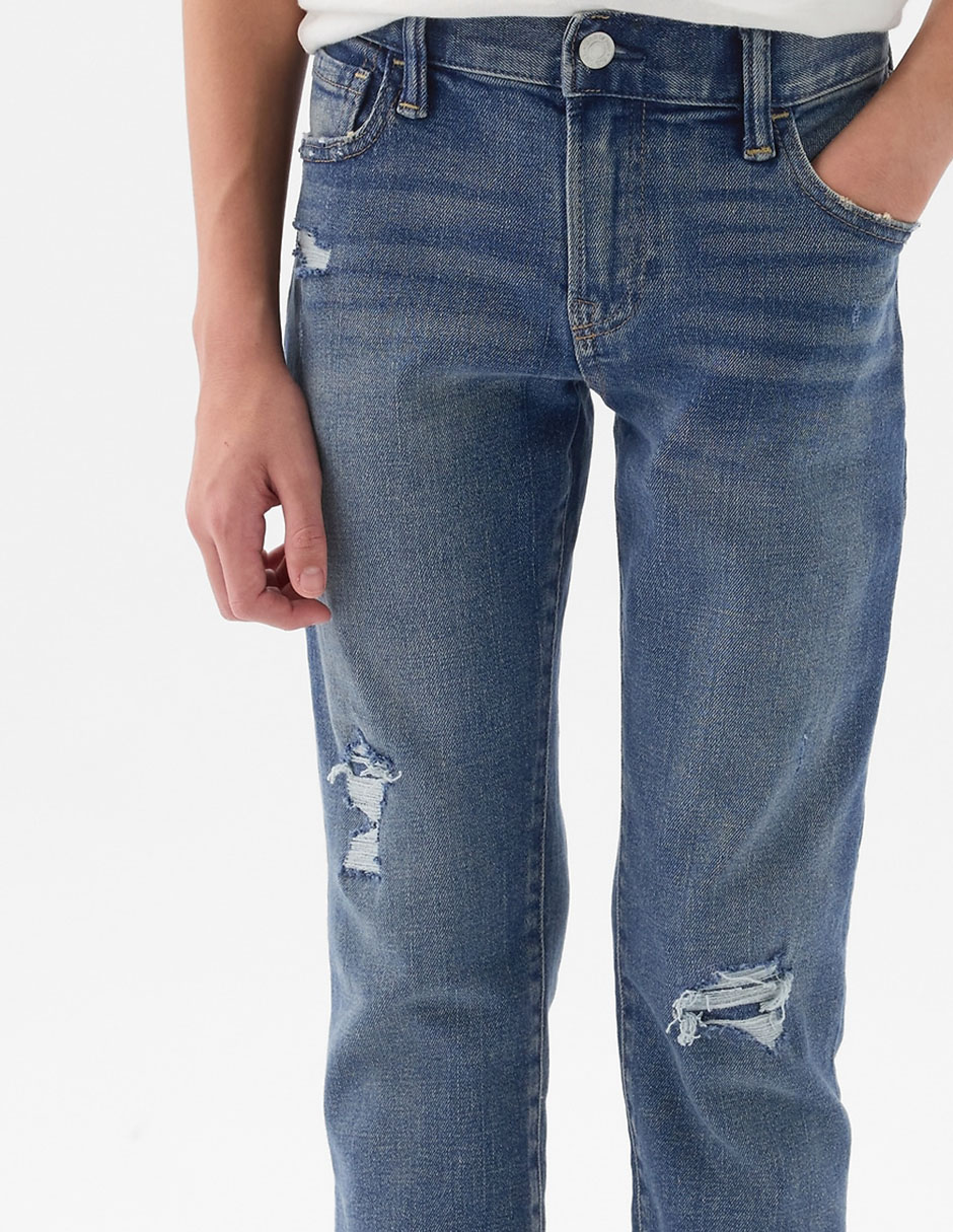 Jeans slim deslavado para niño 3