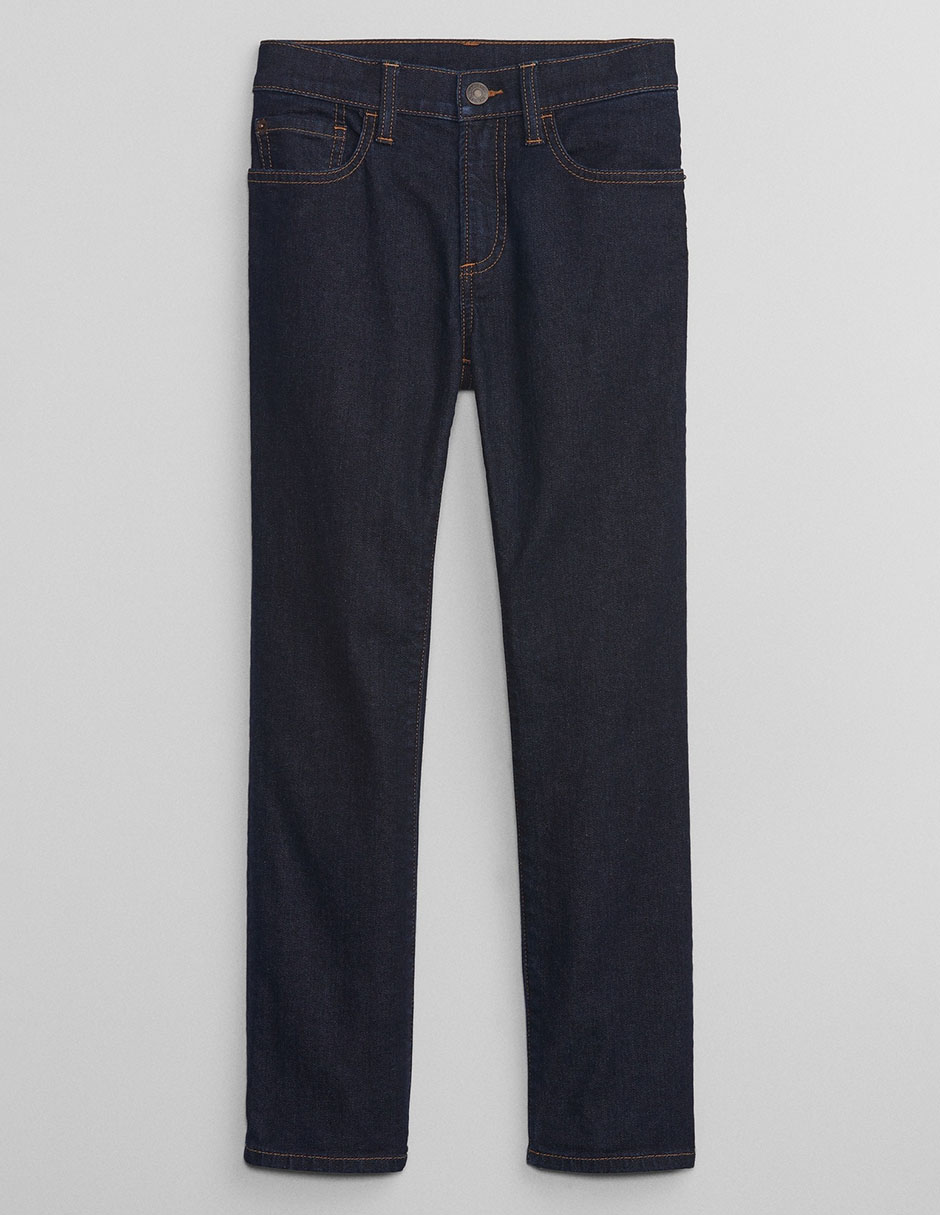 Jeans straight lavado obscuro para niño Jeans straight lavado obscuro para niño