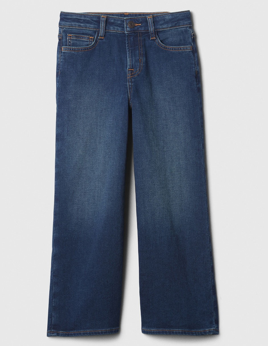Jeans straight deslavado para niña 2