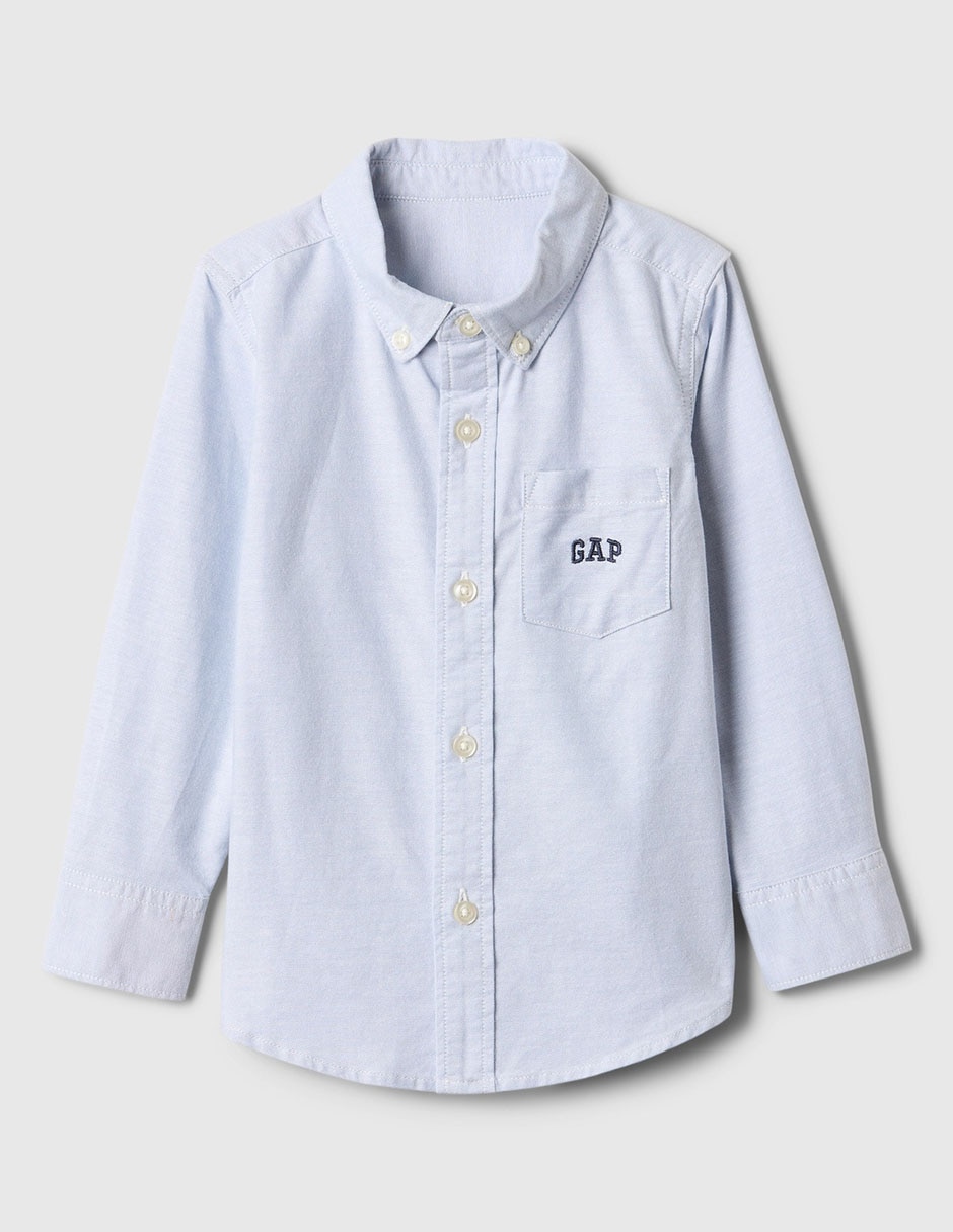 Camisa casual de algodón manga larga para niño Camisa casual de algodón manga larga para niño