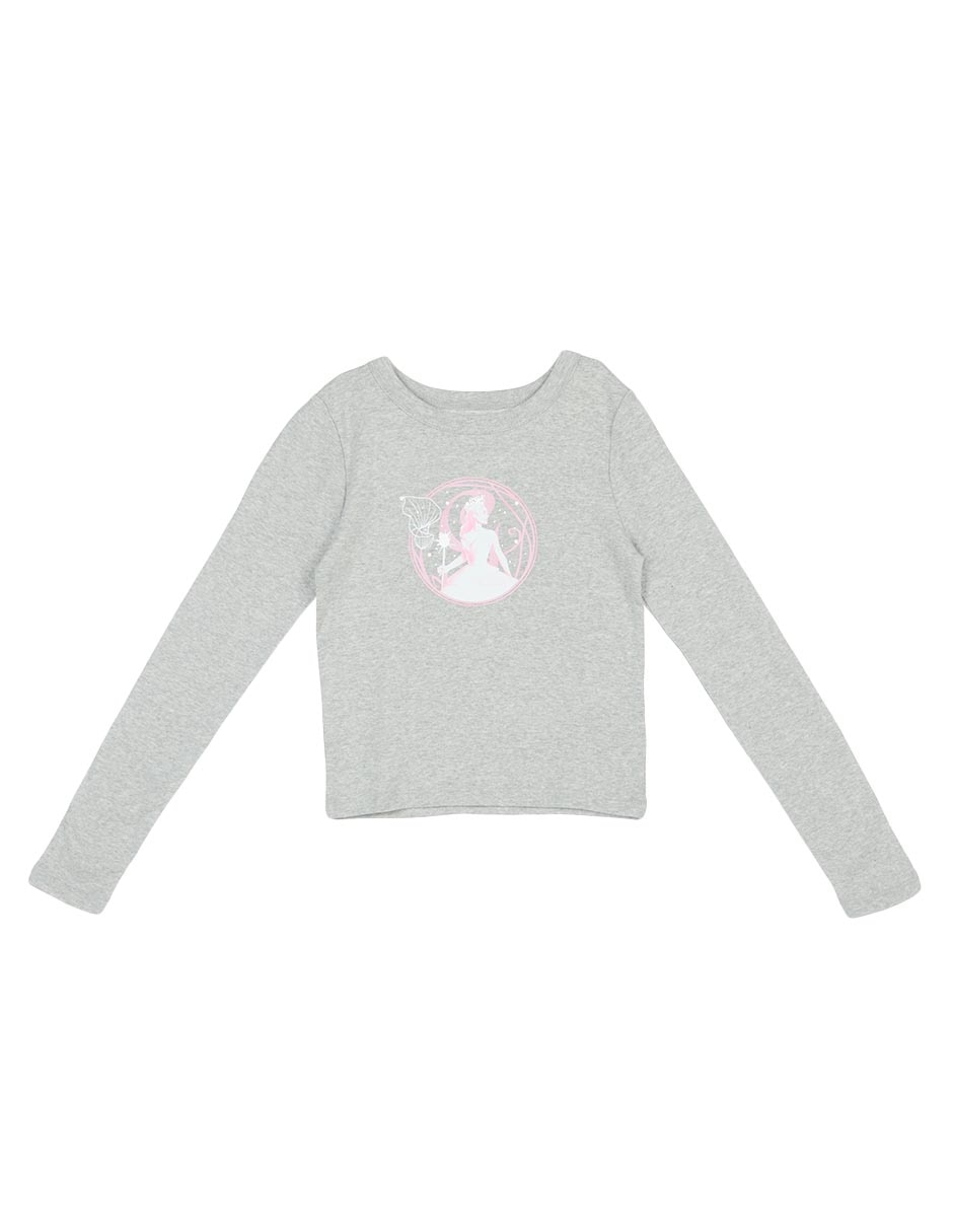 Playera Wicked manga larga para niña 1