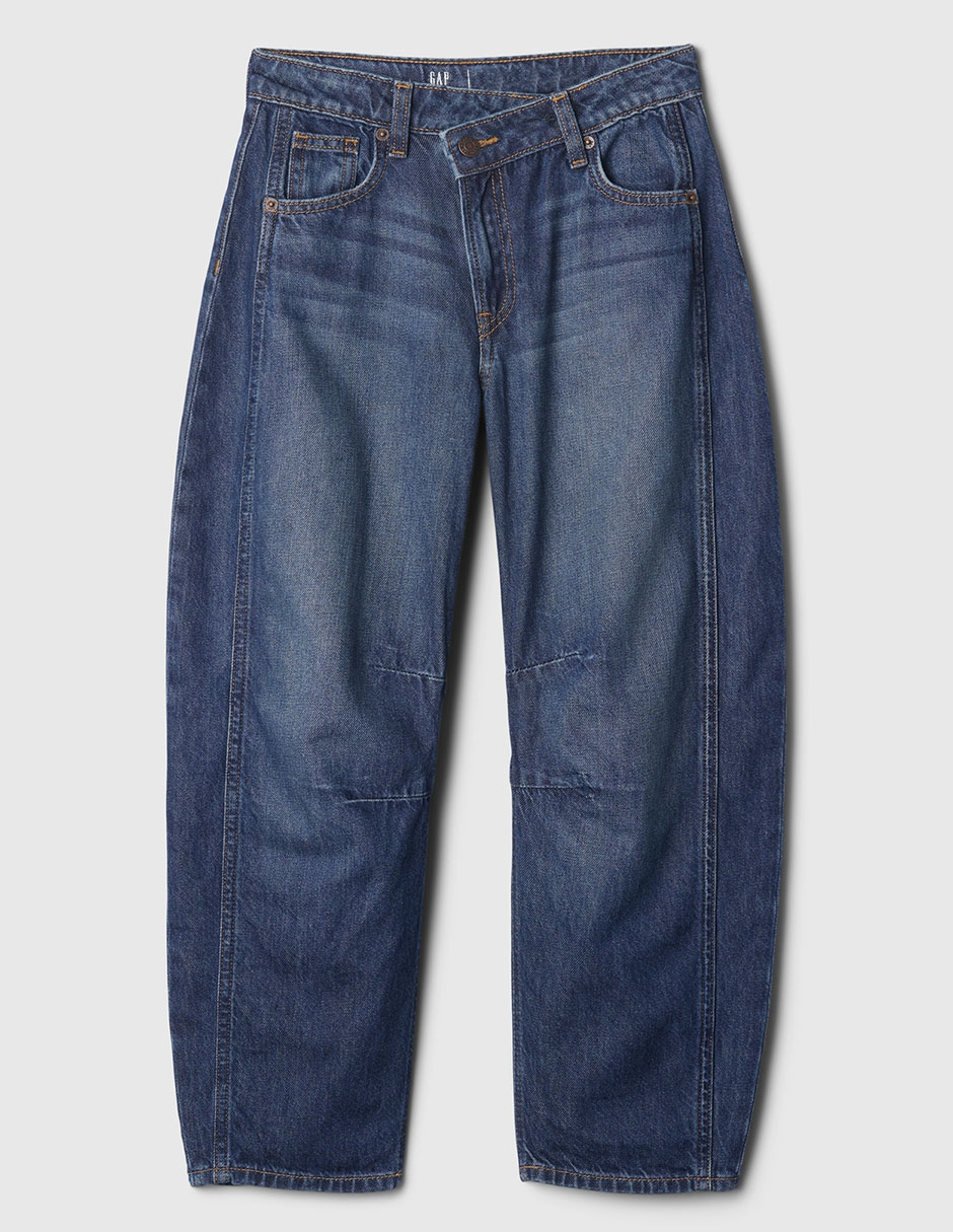 Jeans relaxed baggy lavado medio para niño 4
