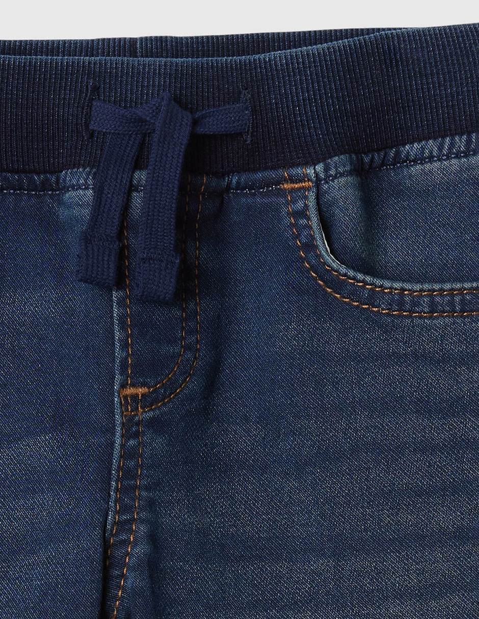 Jeans straight lavado obscuro para niño 3