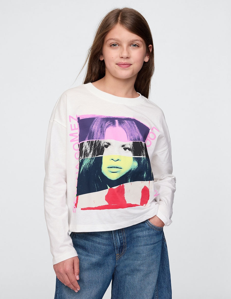 Playera manga larga para niña 1