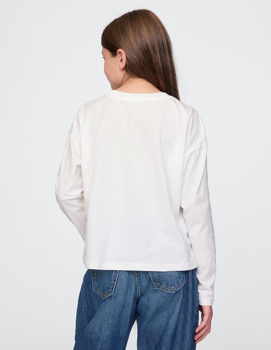 Playera manga larga para niña 2