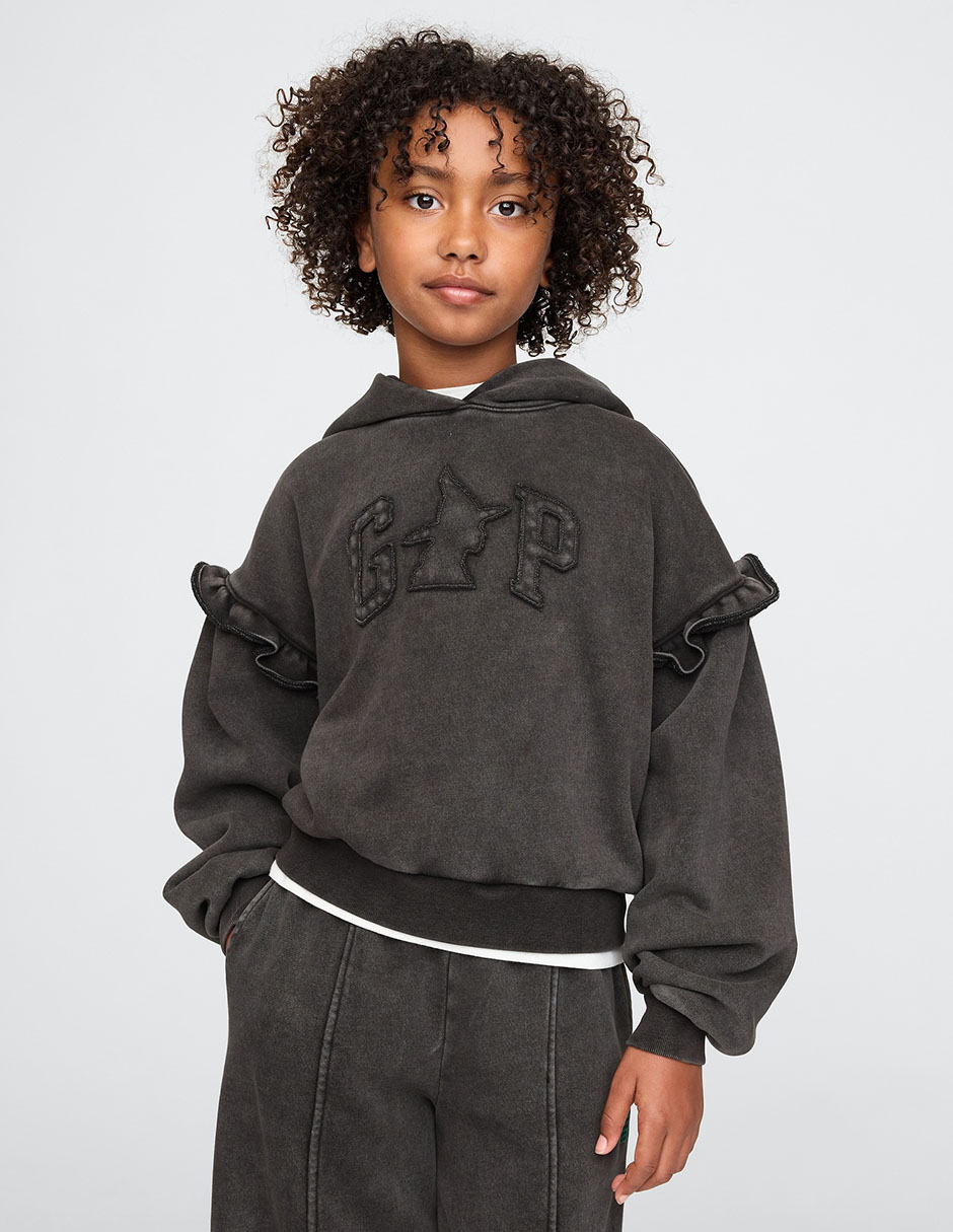 Sudadera Benetton Niño GAP Sudadera Heritage Para Niu00f1a, Negro - Main Image