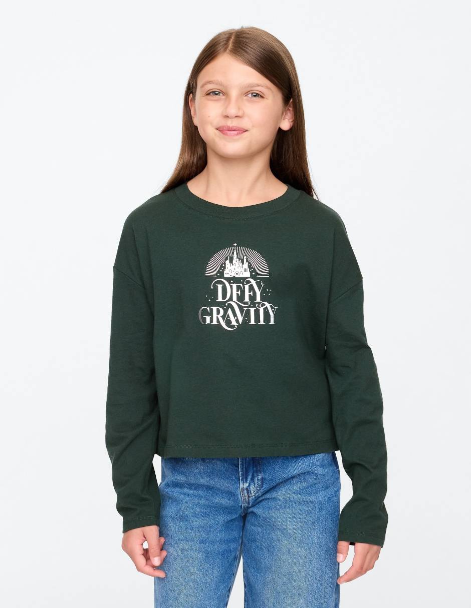 Playera Wicked X Wicked manga larga para niña 3