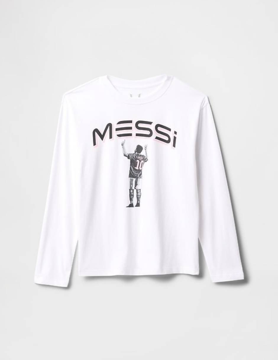 Playera Messi manga larga unisex 5
