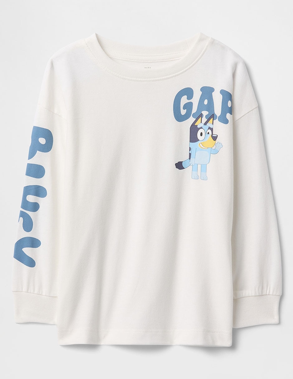 Playera Bluey manga larga para bebé niño 1
