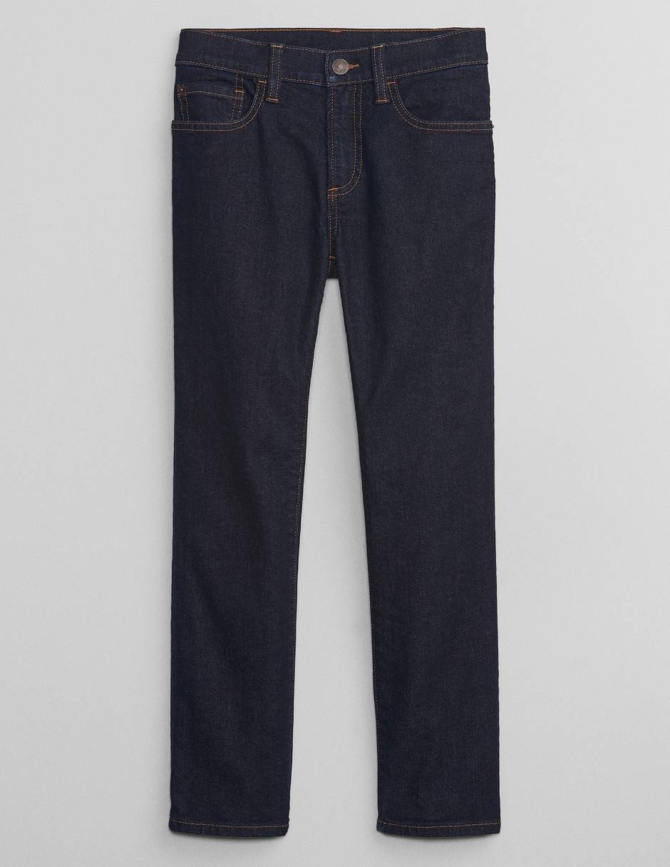 Jeans straight lavado obscuro para niño Jeans straight lavado obscuro para niño