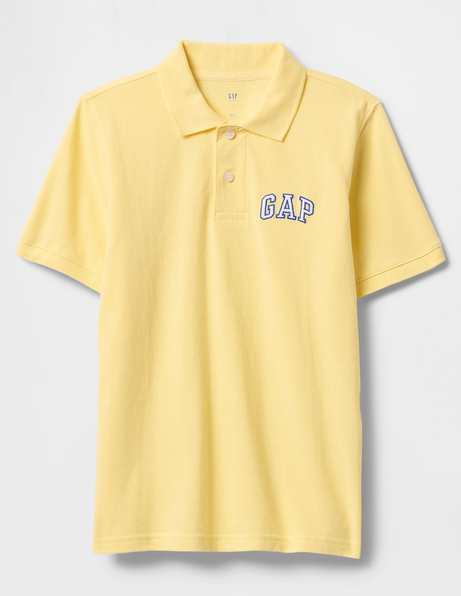 Playera tipo polo de algodón para niño 2