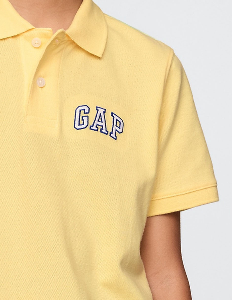 Playera tipo polo de algodón para niño 3