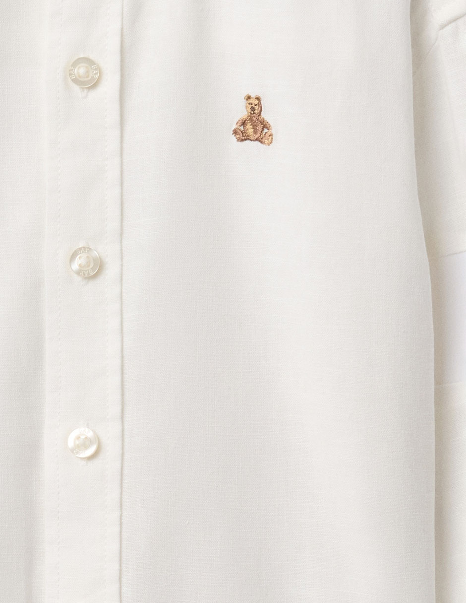 CAMISA GAP 724158 NIÑO, 5 AÑOS, BLANCO