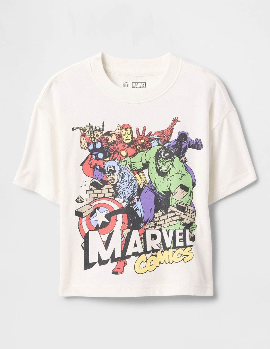 Playeras Camisa De Marvel Playera Marvel Comics Manga Corta Para