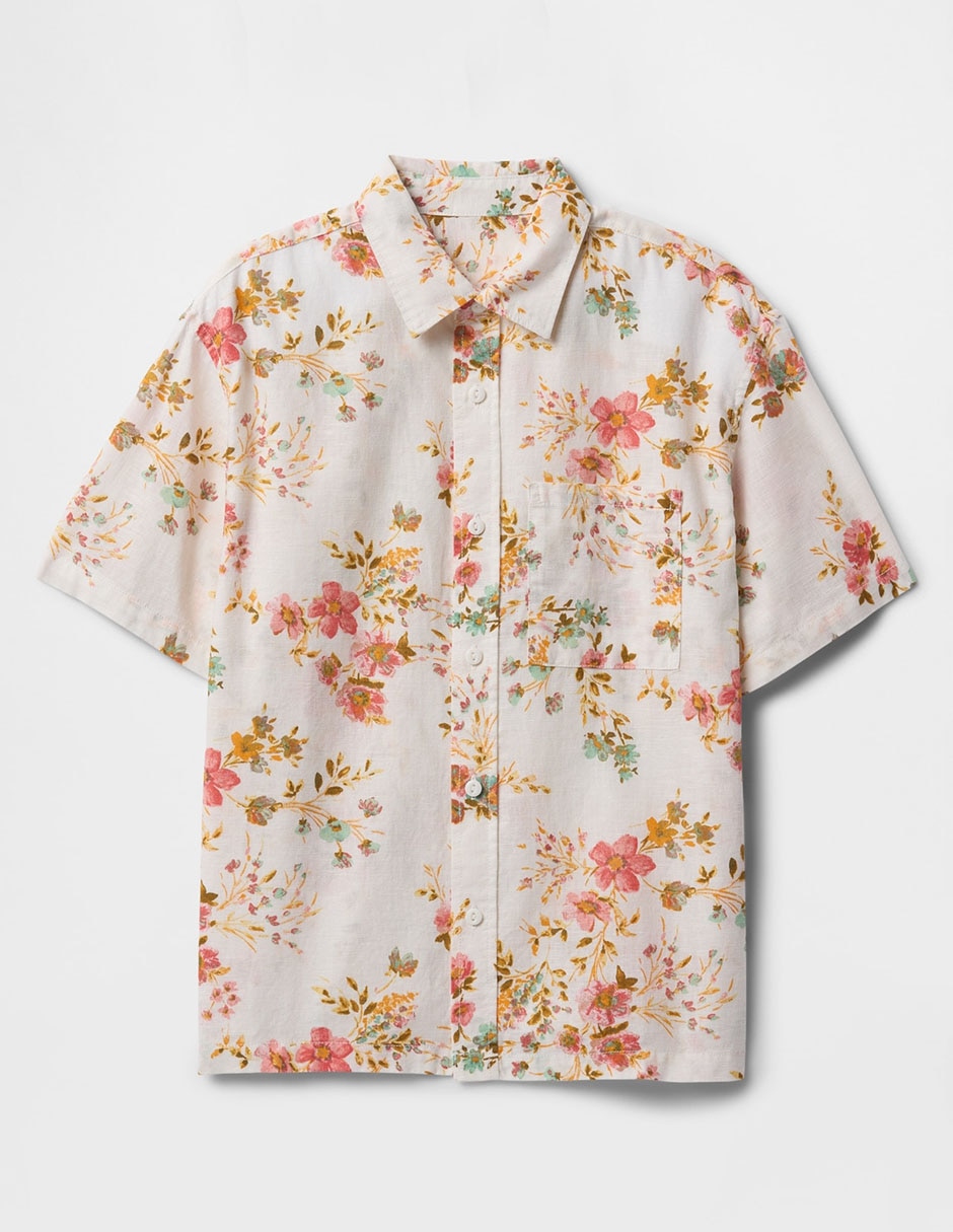 Camisa casual de algodón manga corta para niño 3
