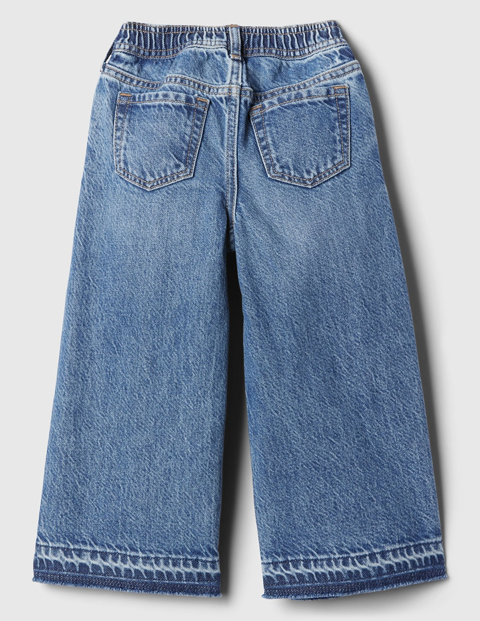Jeans amplio deslavado para niña 2