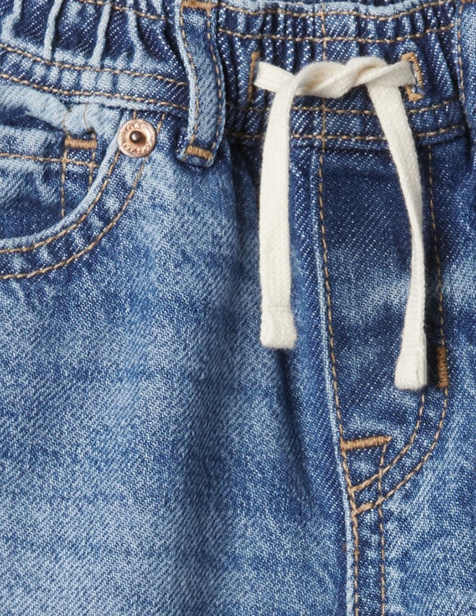 Jeans amplio deslavado para niña 3