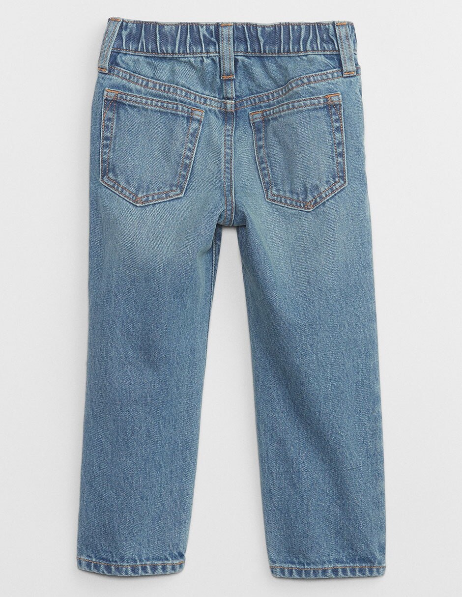 Jeans relaxed straight deslavado para niño 2