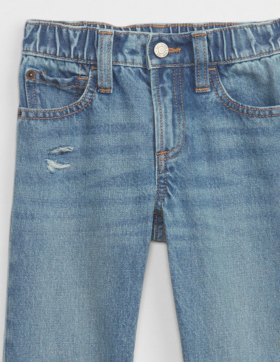 Jeans relaxed straight deslavado para niño 3