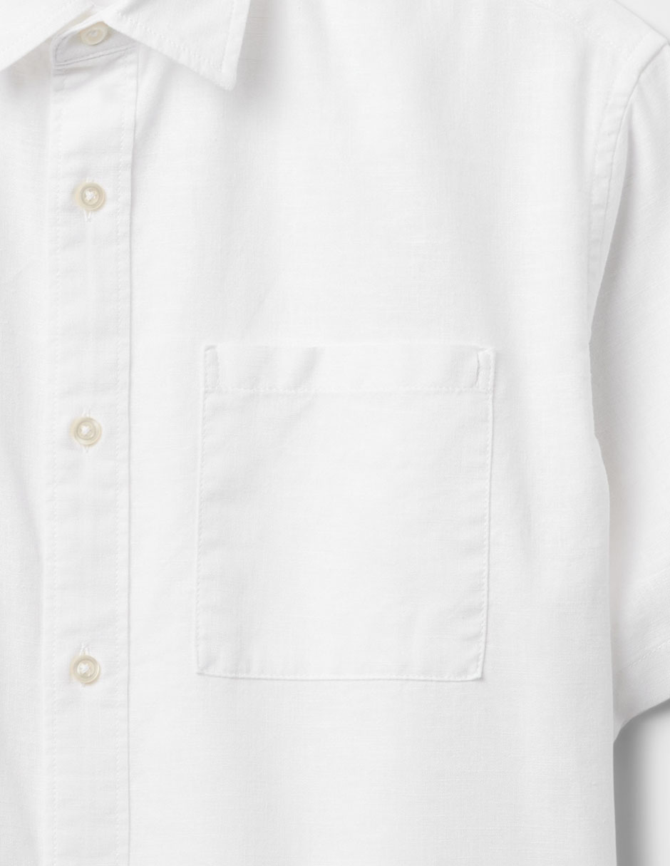 CAMISA GAP 707785 NIÑO, 10 AÑOS, BLANCO