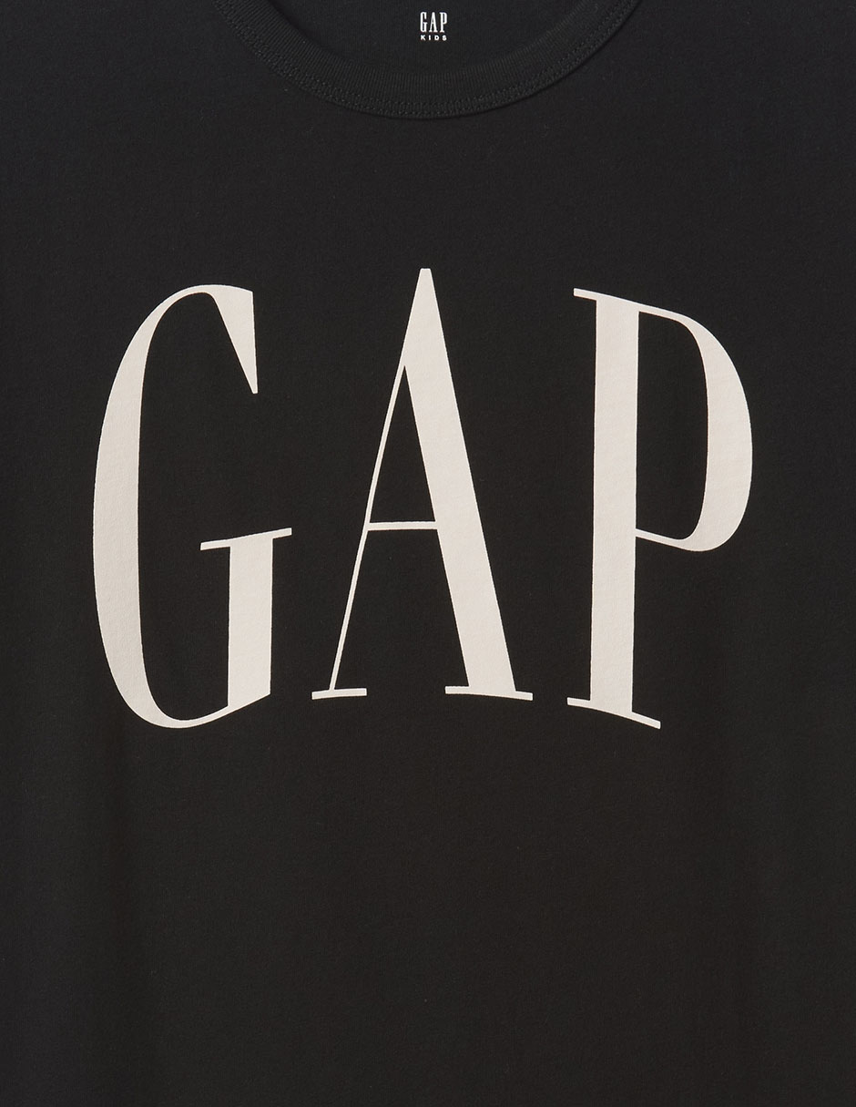PLAYERA GAP 708411 NIÑO REG, XG, NEGRO