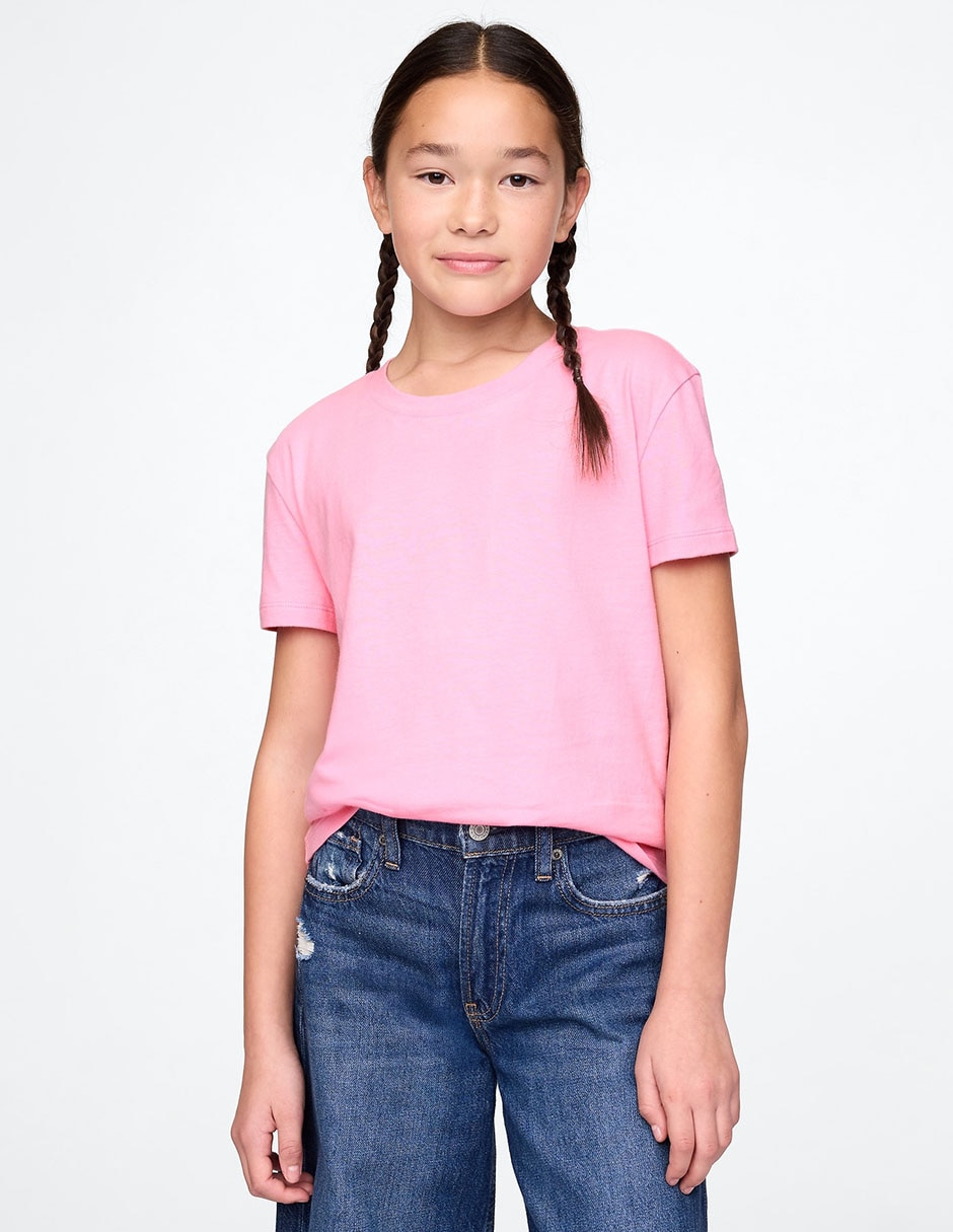Playera manga corta para niña Playera manga corta para niña
