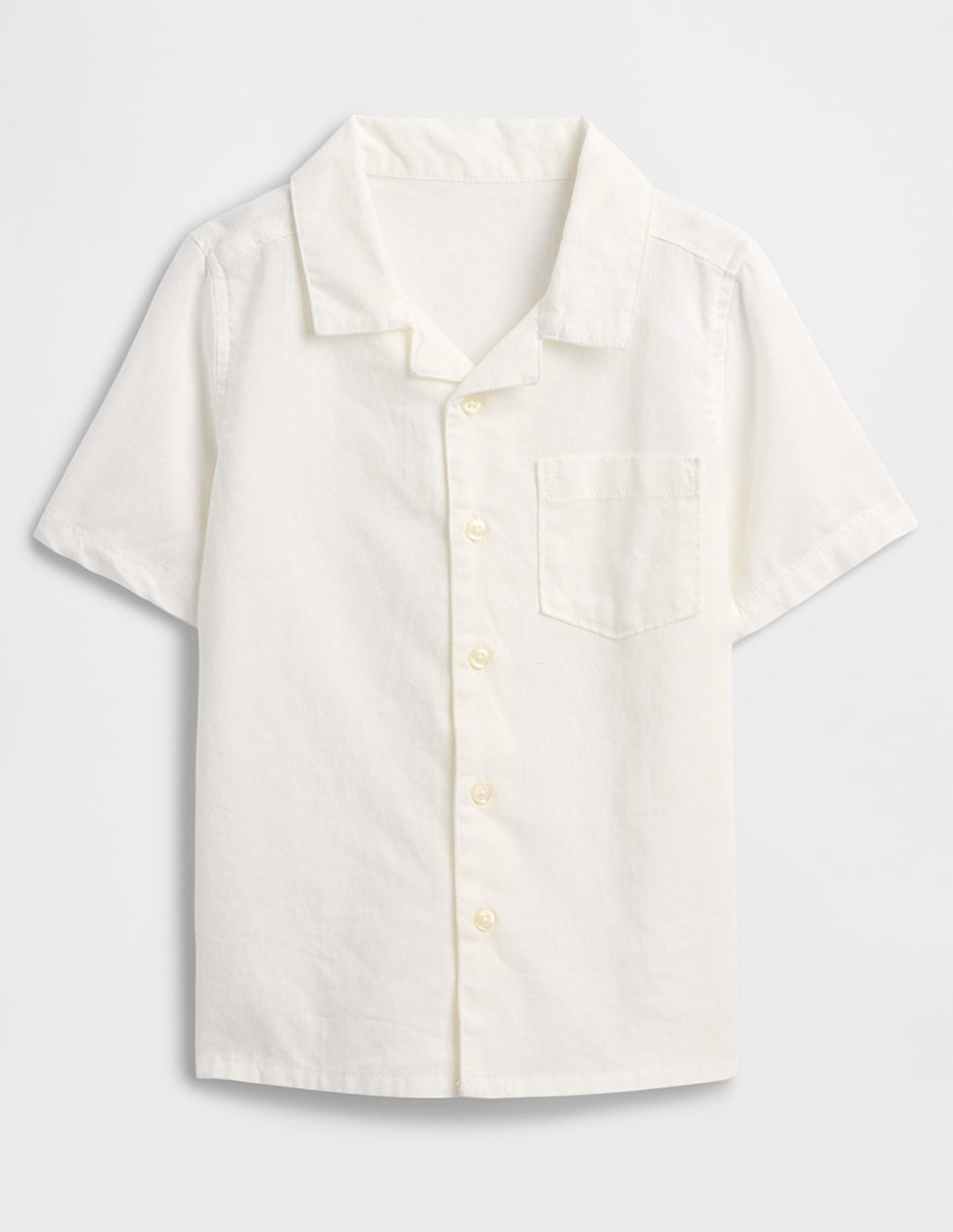 Camisa casual de algodón manga corta para niño 1