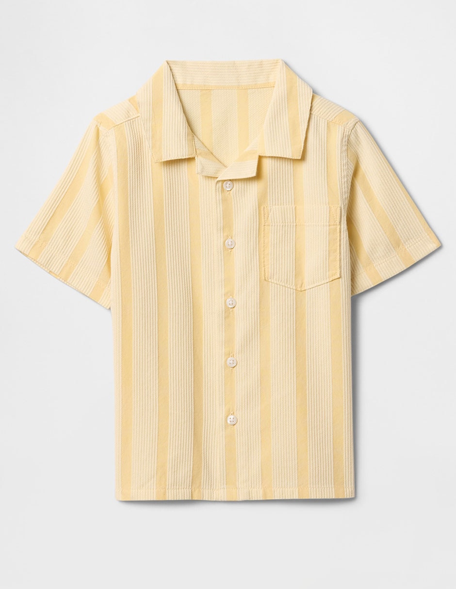 Camisa casual de algodón manga corta para niño 1