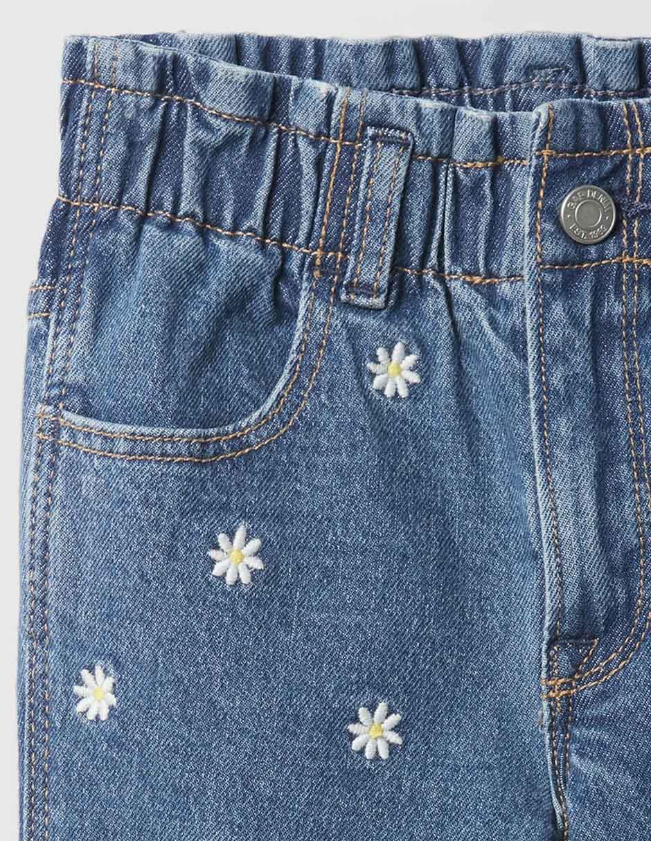 Jeans slim lavado medio para niña 3