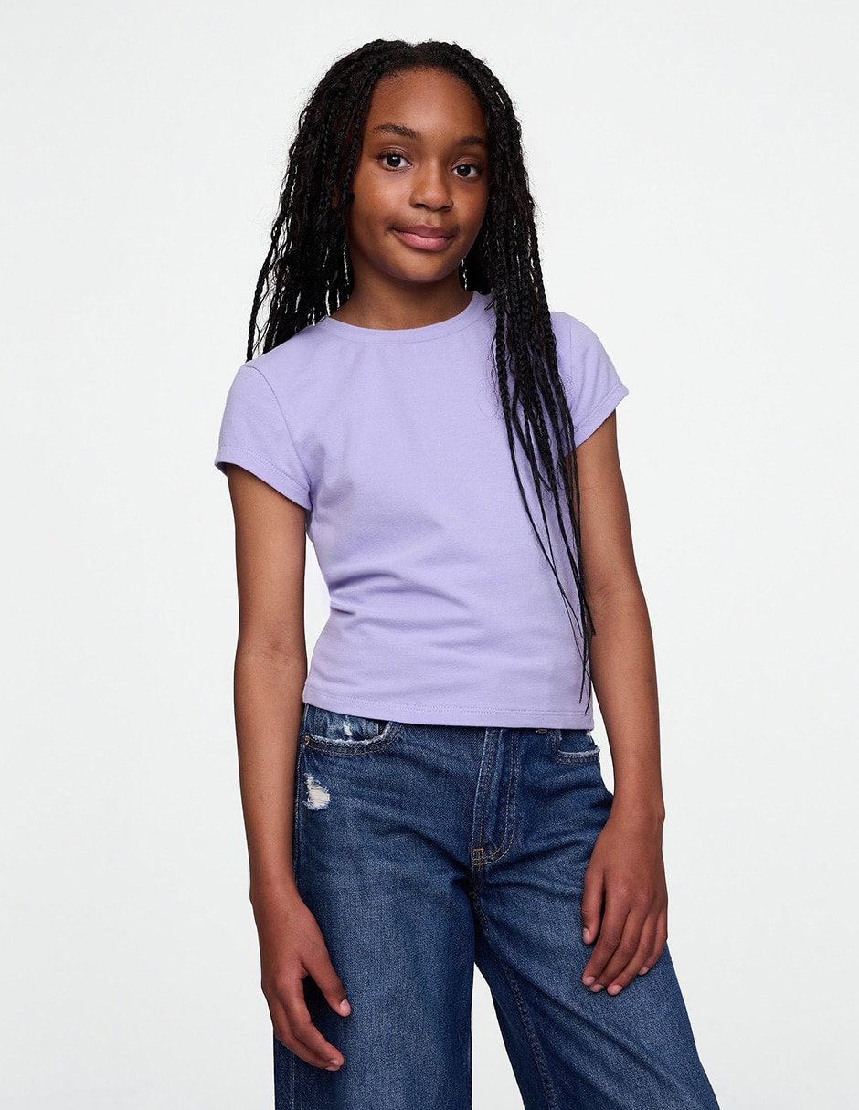 Playera manga corta para niña Playera manga corta para niña