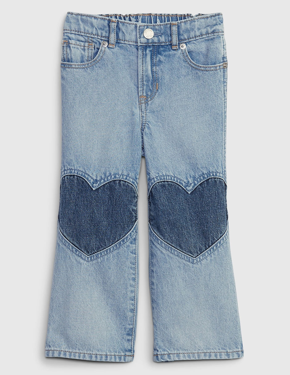 Jeans straight lavado claro para niña Jeans straight lavado claro para niña