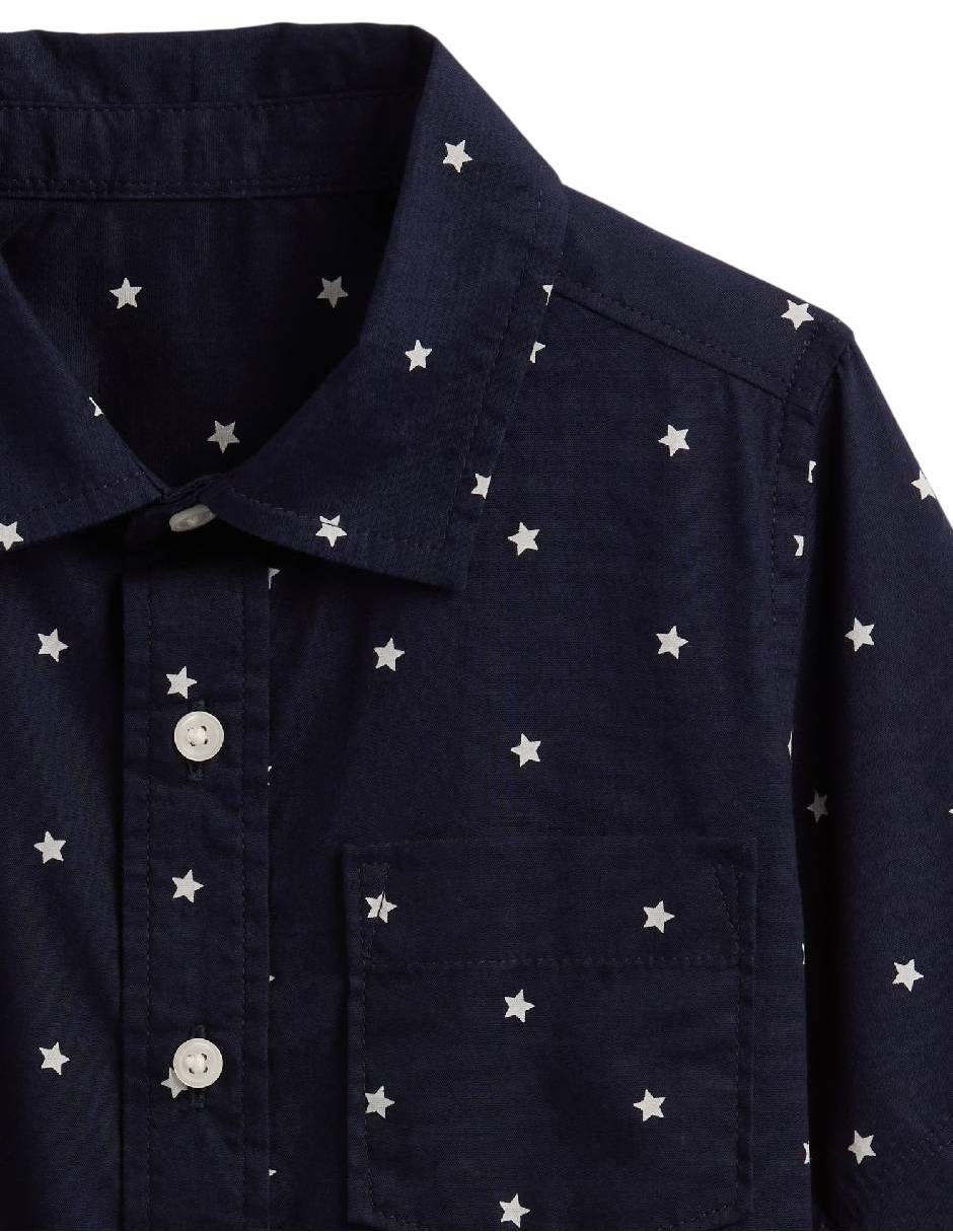 Camisa casual de algodón manga corta para niño 3