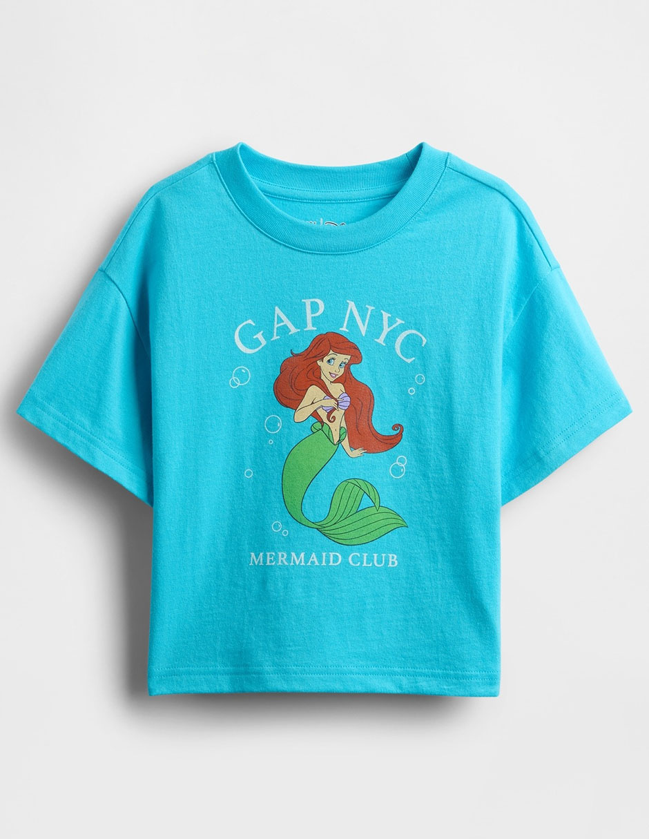 Playera La Sirenita manga corta para niña Playera La Sirenita manga corta para niña