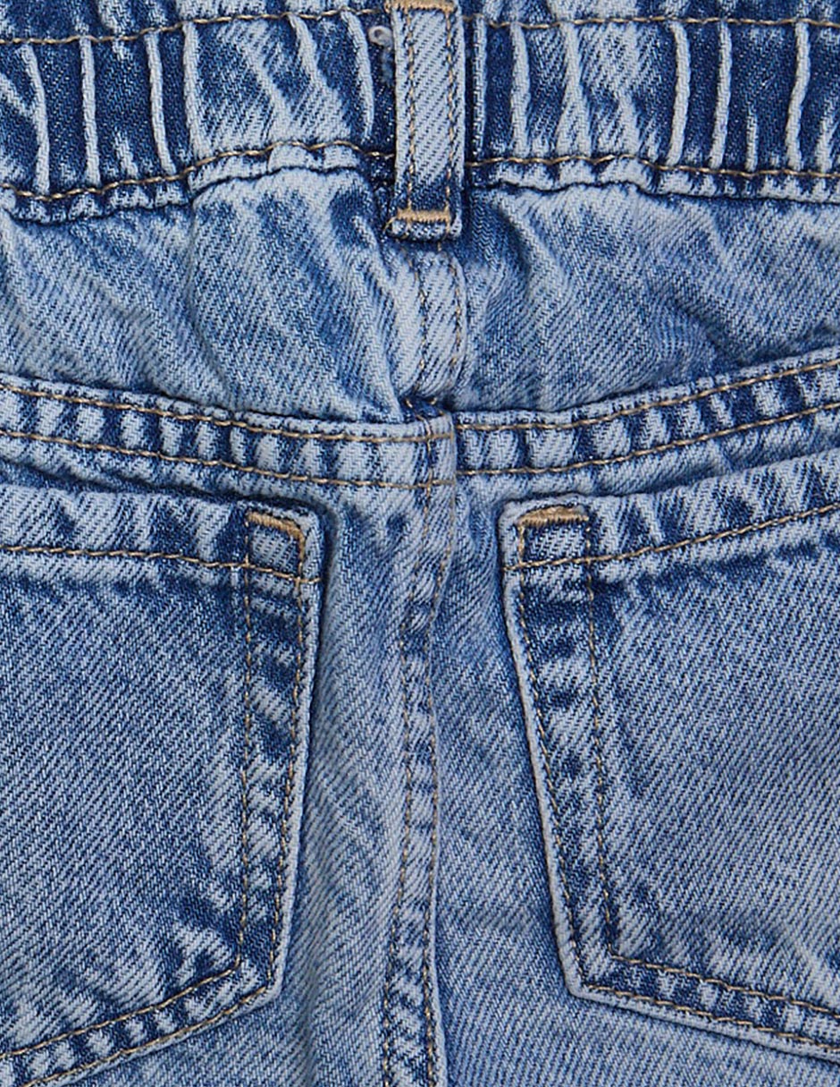 Jeans amplio lavado medio para niña 5