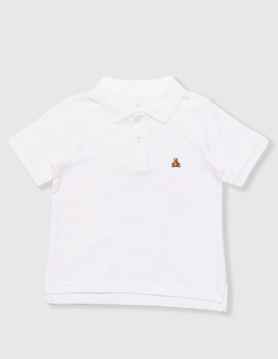 Playera tipo polo de algodón para niño Playera tipo polo de algodón para niño