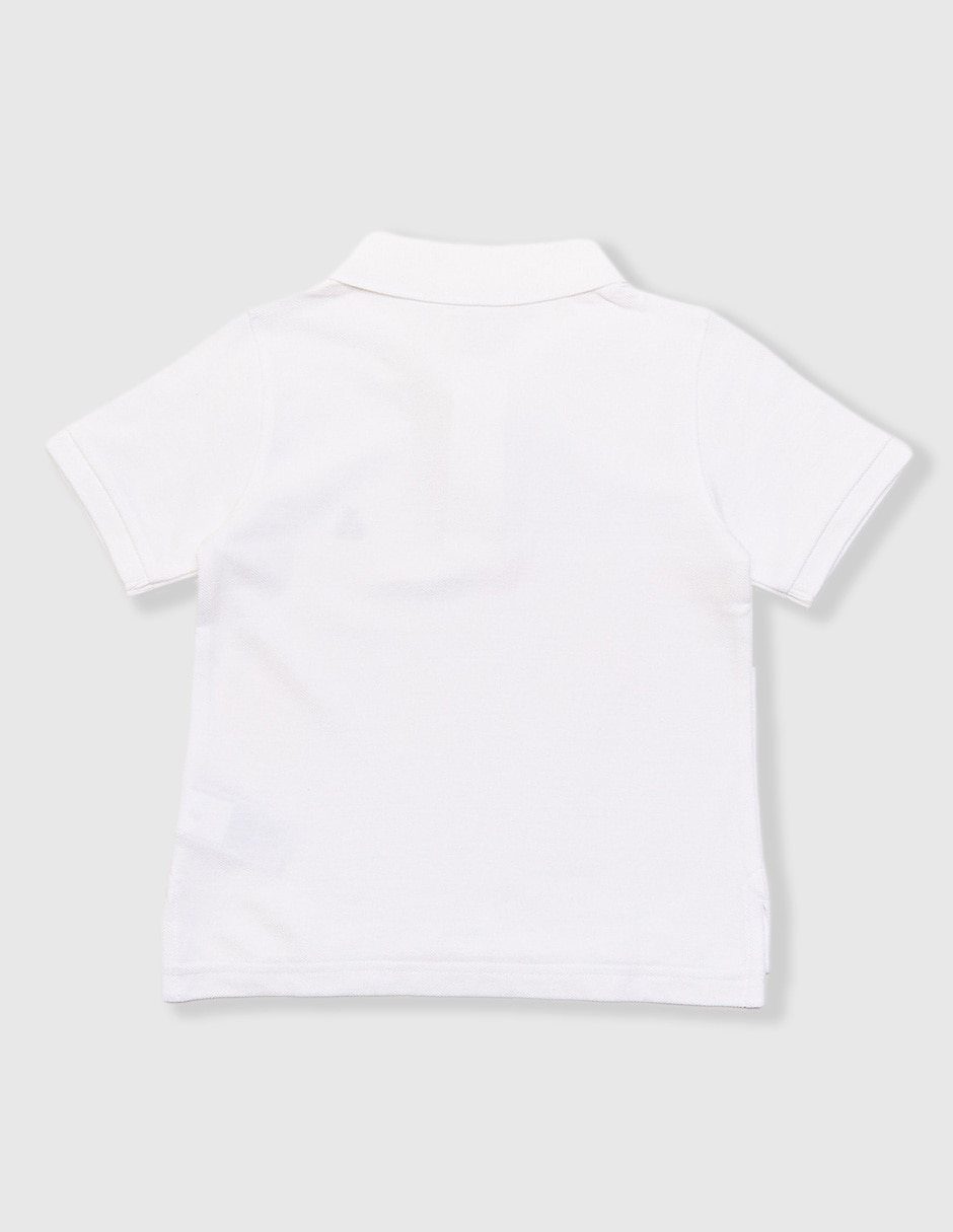 Playera tipo polo de algodón para niño 2