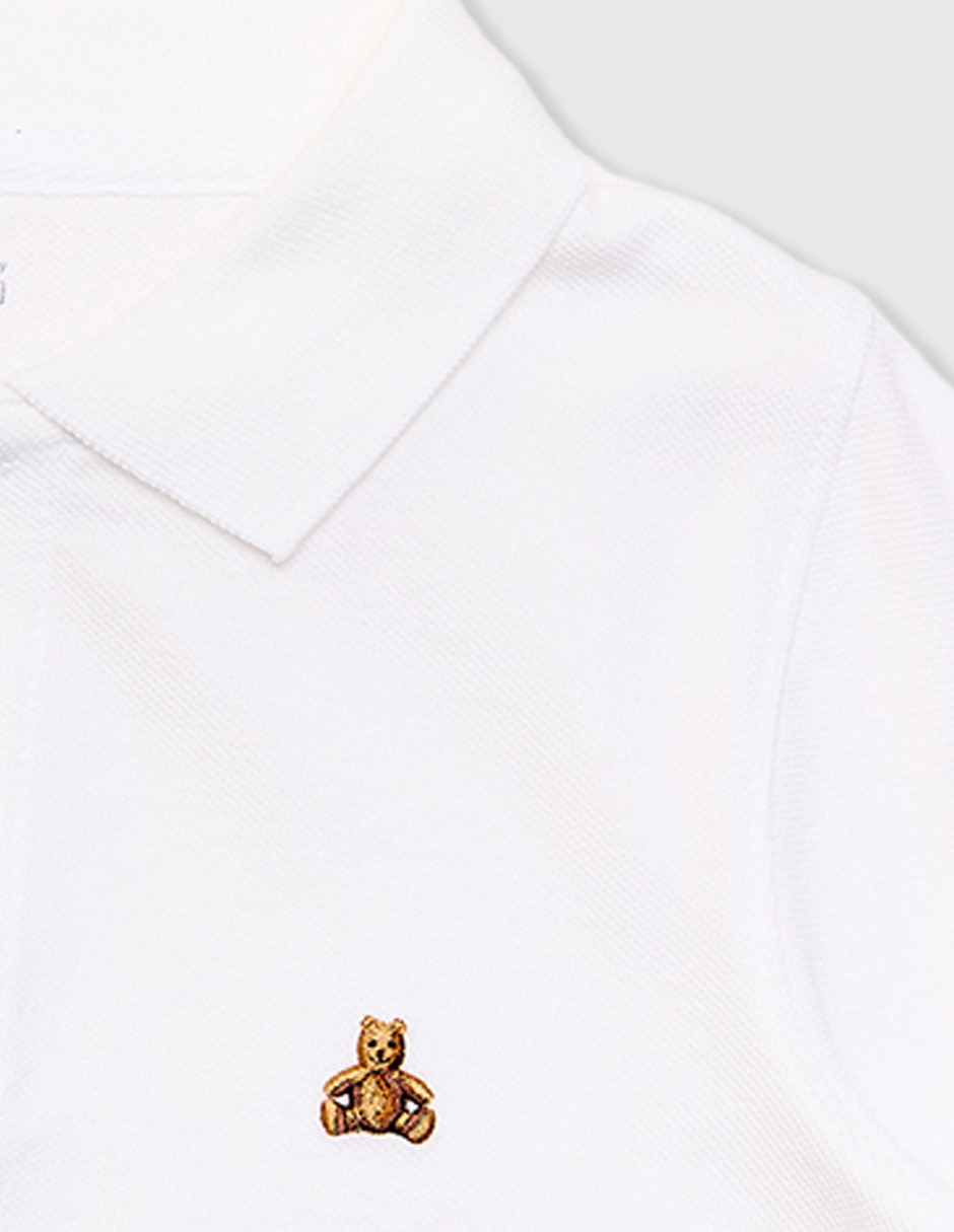 Playera tipo polo de algodón para niño 3