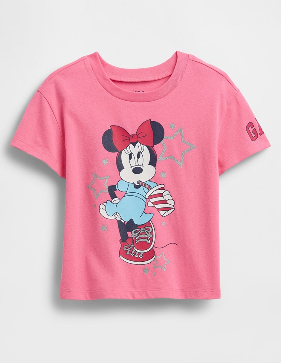 Playera Minnie manga corta para niña 1