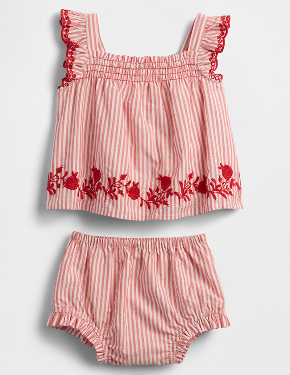 Bebé Niña Vestidos De Bebe Liverpool Conjunto De Algodón Para Bebé