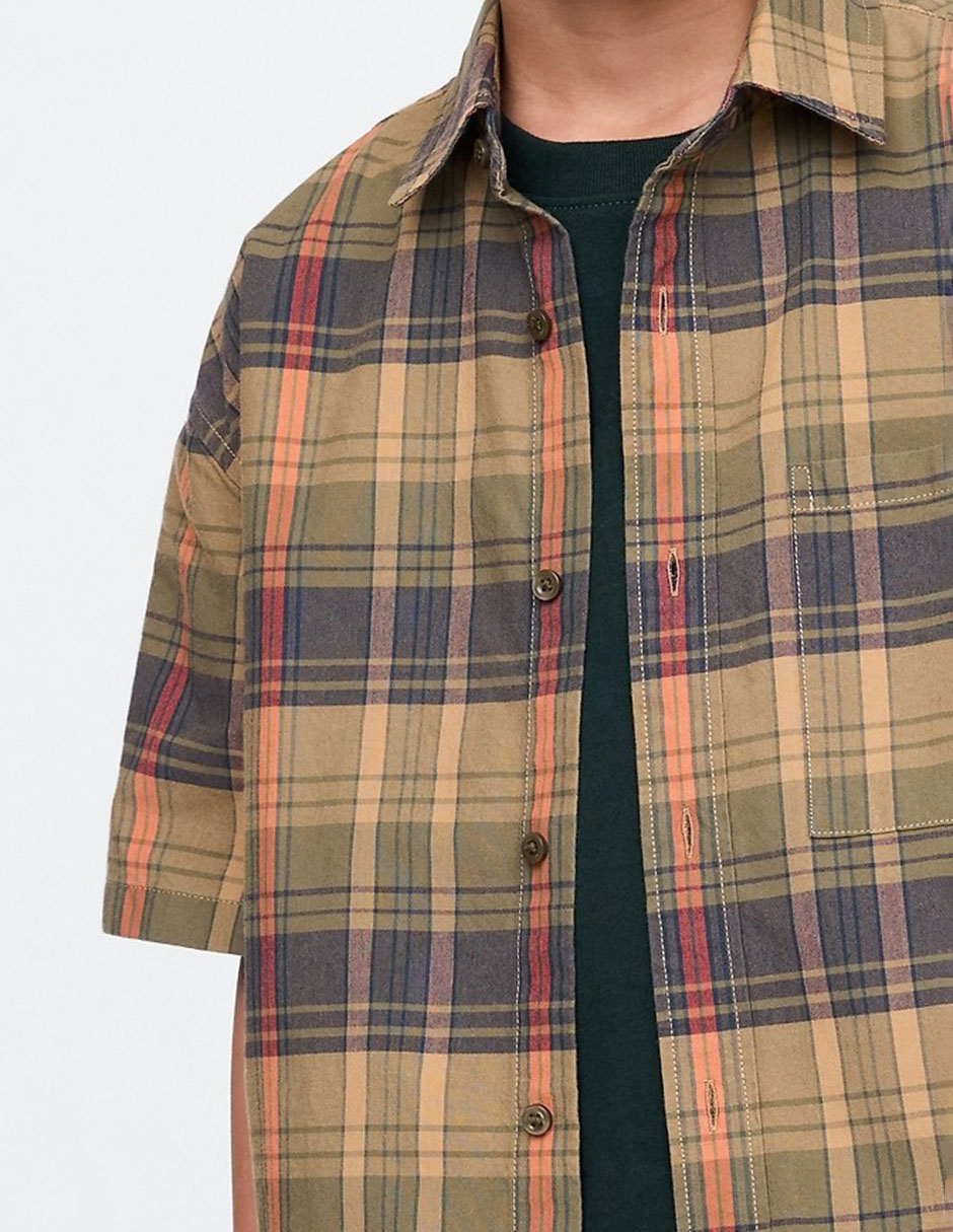 Camisa casual de algodón manga corta para niño 3