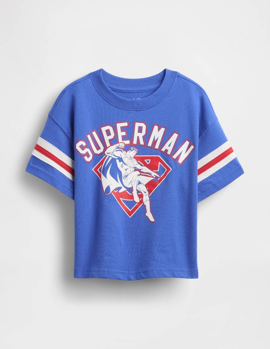 Playera Superman manga corta para bebé niño
