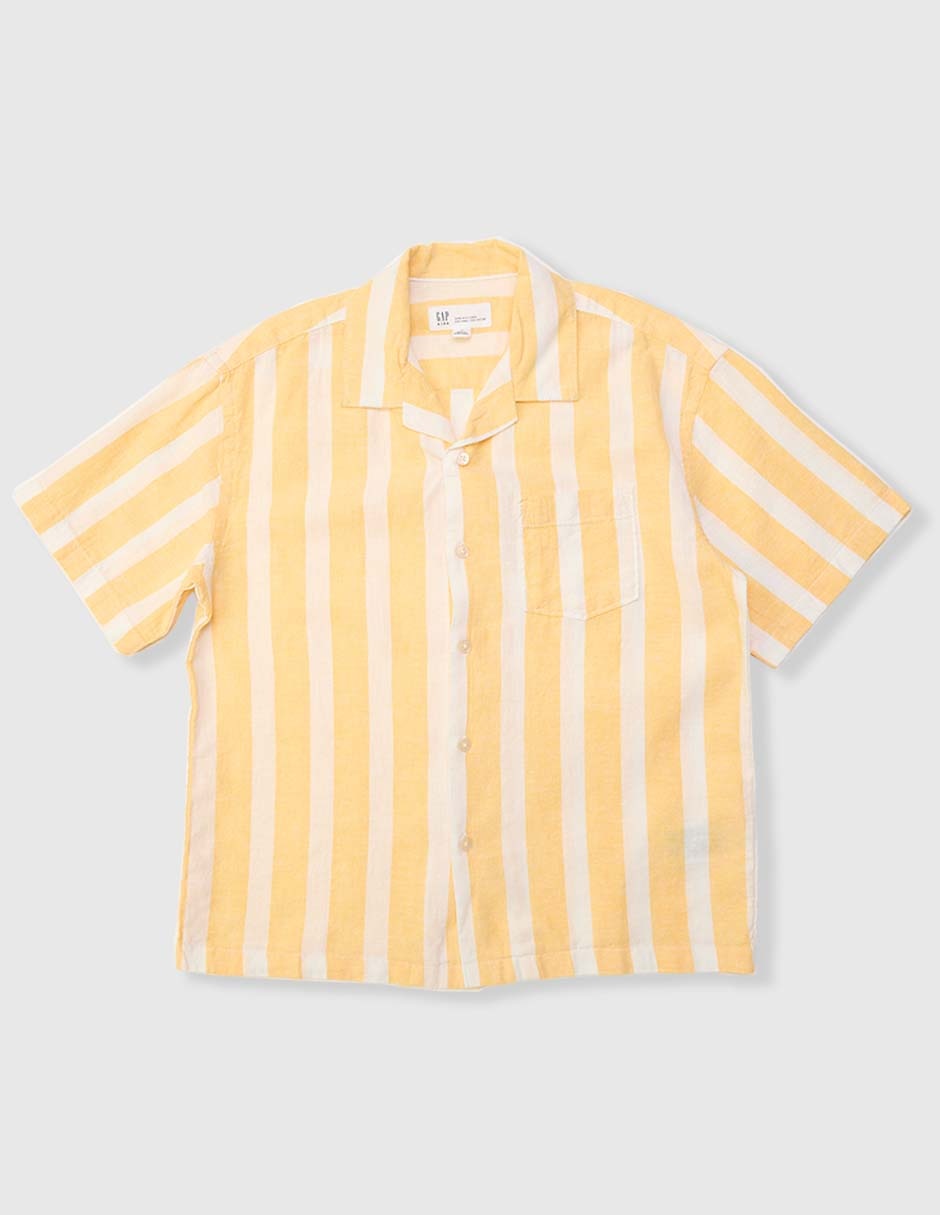 Camisa casual de algodón manga corta para niño 1