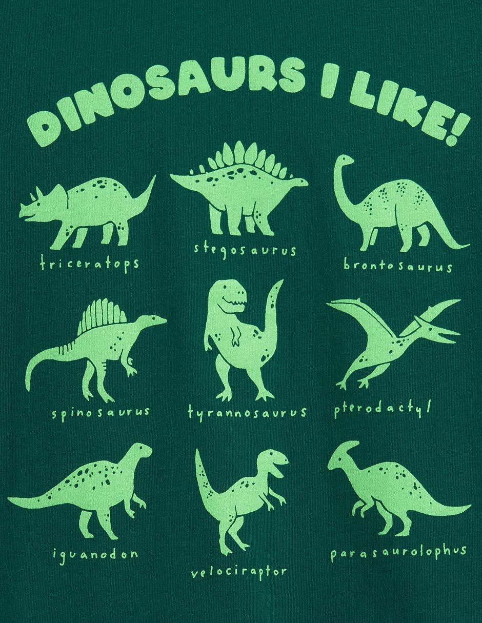 Playera Dinosaurios manga corta para niño 3